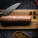 saucisson de Lyon aux pistaches et morilles