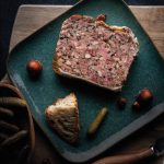 terrine de lapin aux deux moutardes et aux noisettes