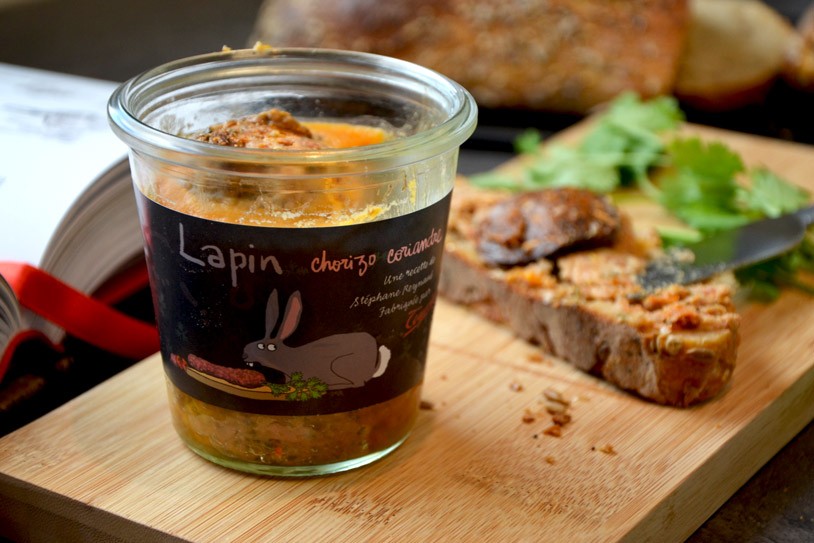 terrine "lapin chorizo coriandre"