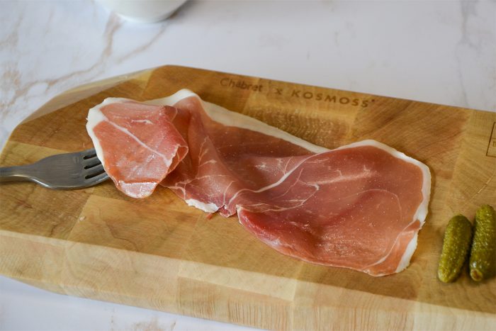 Tranche de jambon cru Serrano Reserva