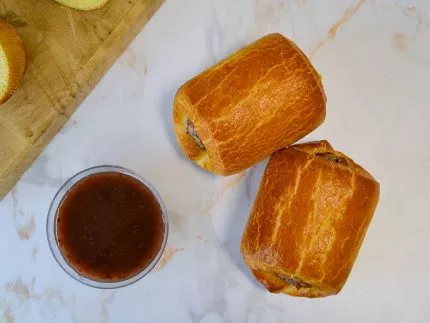 Petite brioche au saucisson