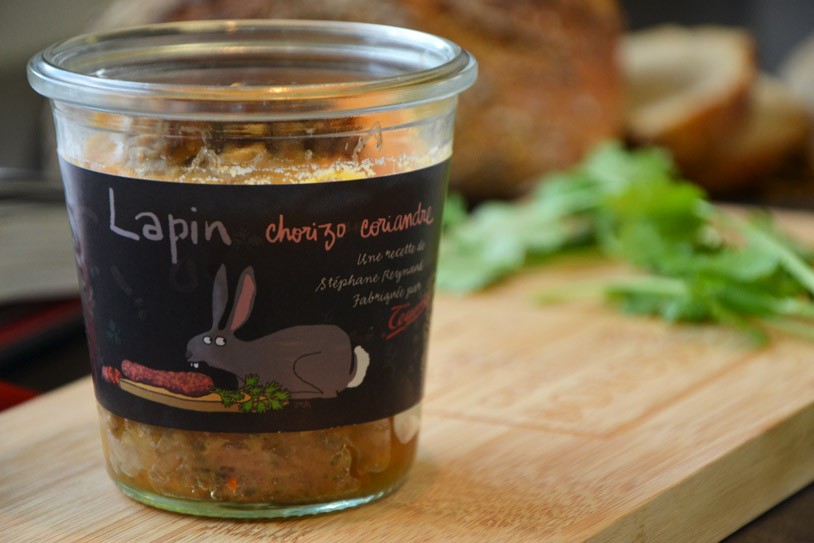 terrine "Lapin chorizo coriandre"