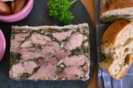 Jambon persillé en tranche