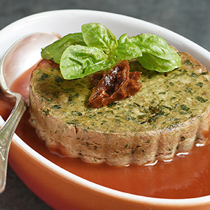 plat traiteur - gâteau de foie de volaille