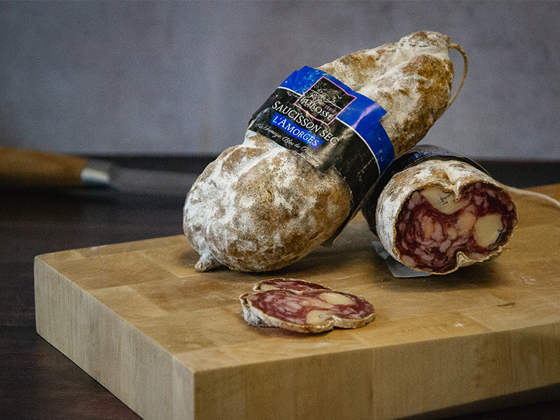 Saucisson-sec-amorges Saucisson sec Amorges au fromage bleu