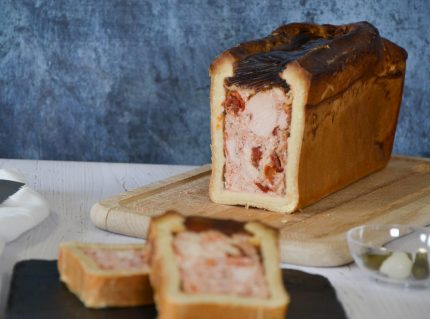 Pâté-croûte poulet tomate confite bobosse