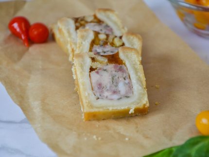Pâté-croûte cocktail poulet citron tranché