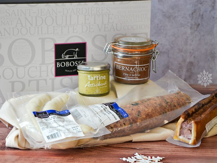 Colis cadeau gourmand lyonnais Bobosse et chocolat