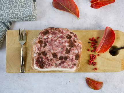 terrine de cerf aux griottes Bobosse